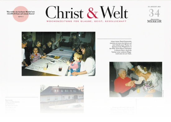 Essay von David Gutensohn; Aufgewachsen im Altersheim