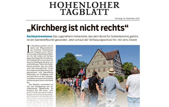 Neue Rechte Jugendheim Hohenlohe