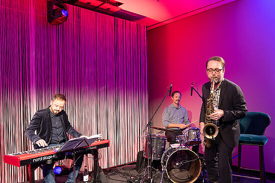 Musikalische Begleitung der Preisverleihung durch die Band Cacao del Mar.